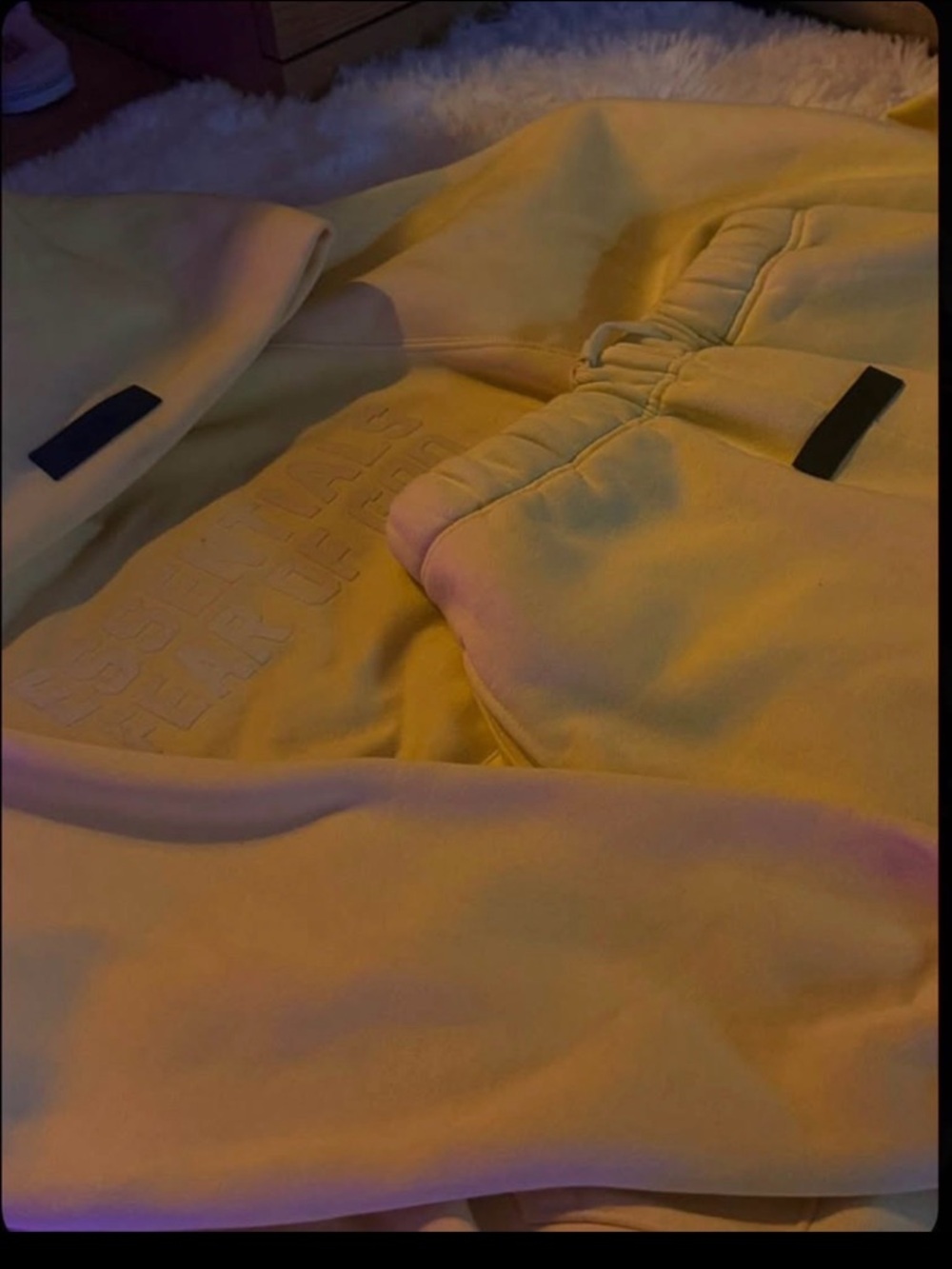 Yellow essential track suit